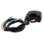 Handlebar switch for motorcycle - lights - red button